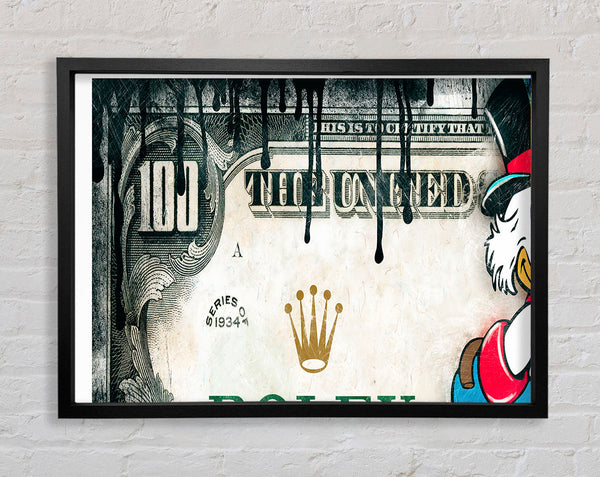 Money Bucks Duck Framed Print