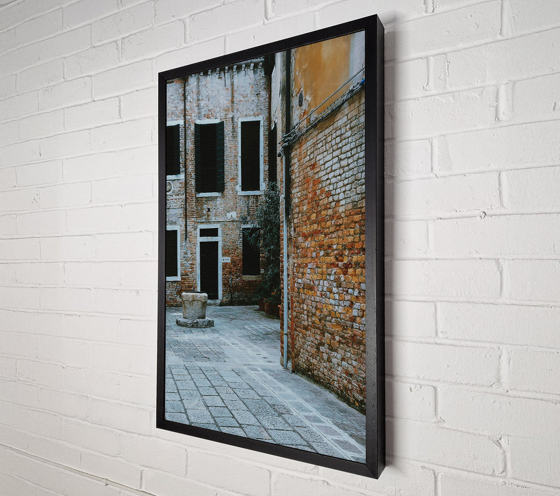  A Canvas Print of The Grey Courtyard Canvas Print