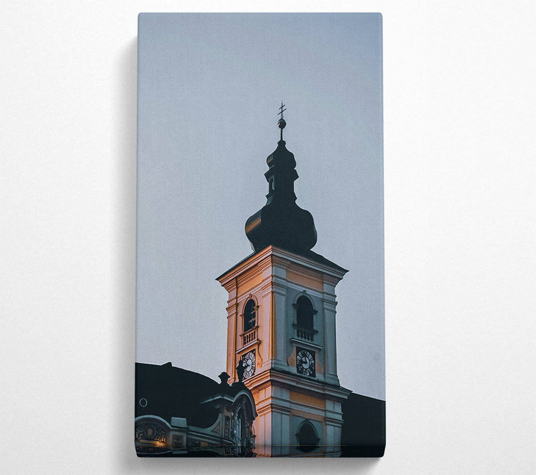  A Canvas Print of Golden Hour Spire Canvas Print