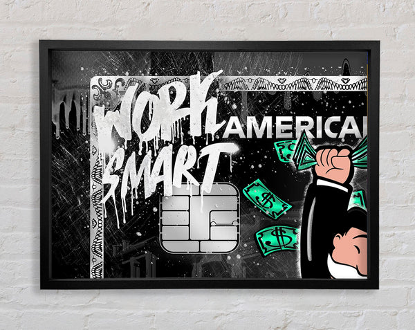 Monopoly Man Bank Card Framed Print