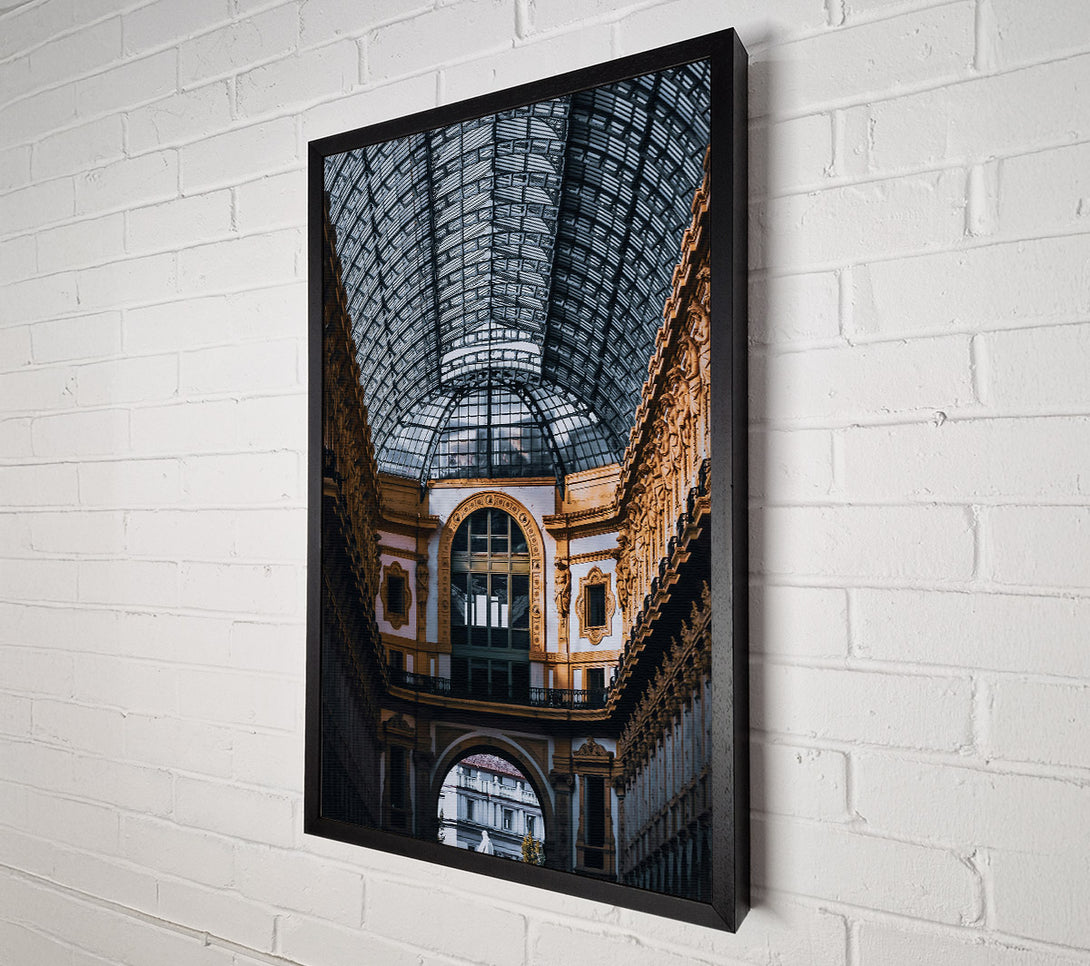  A Canvas Print of Golden Glass Arches Canvas Wall Art