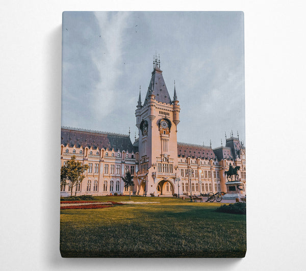  A Canvas Print of Peach Palace Gleam Canvas Wall Art