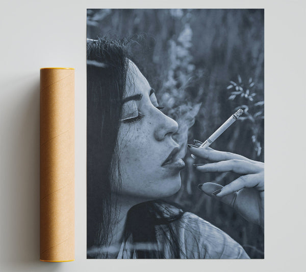 Blue Smoke Escape Poster