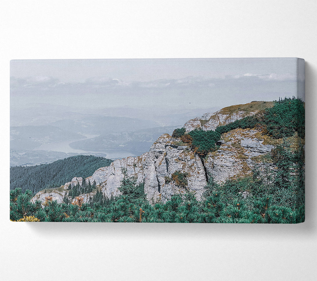  A Canvas Print of Emerald Mountain View Canvas Print