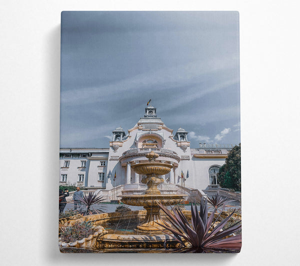  A Canvas Print of Golden Fountain Palace Canvas Print
