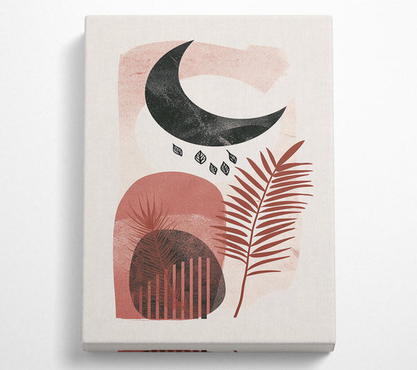  A Canvas Print of Moon Among Flowers Canvas Wall Art