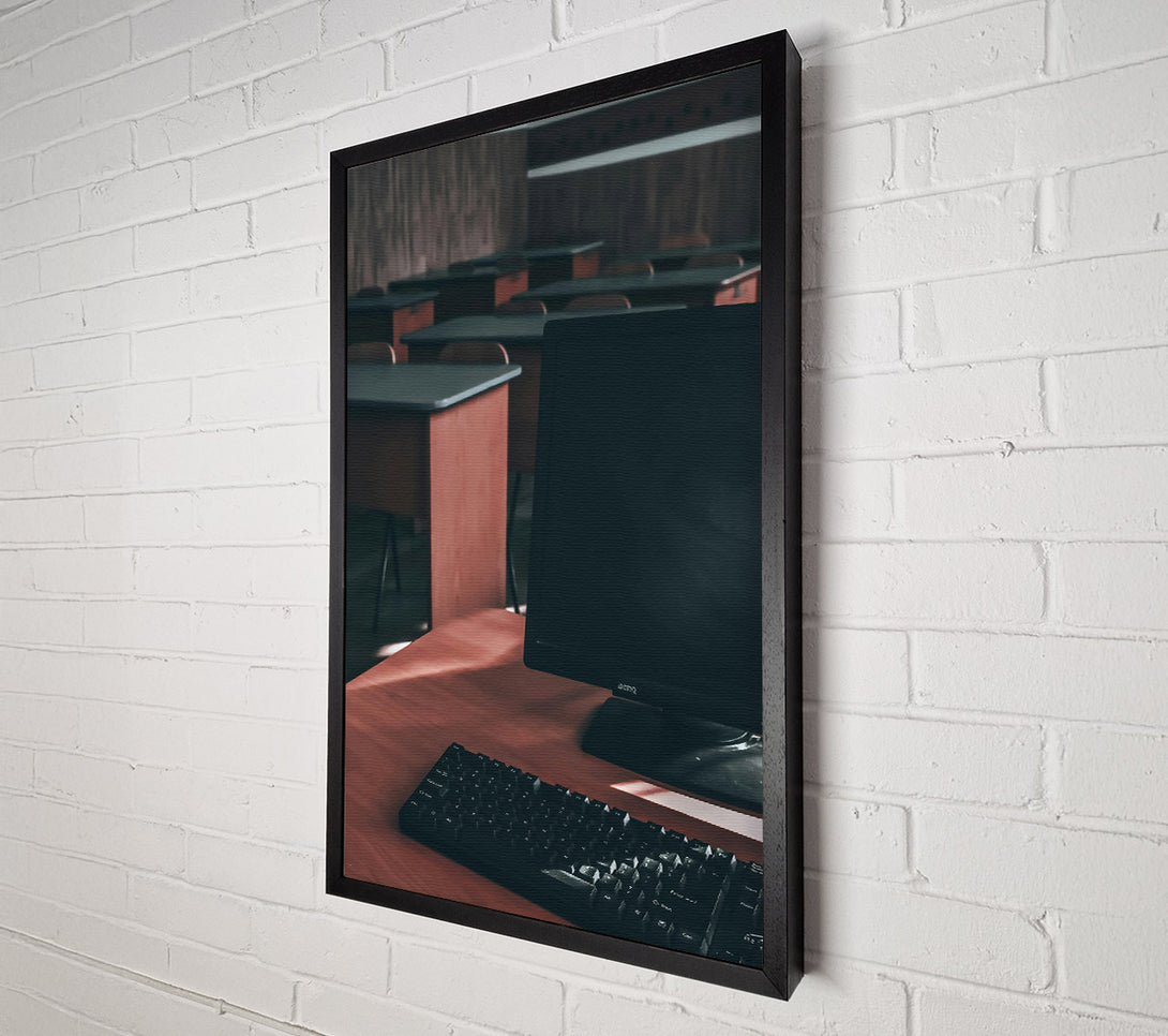  A Canvas Print of Brown Screen Reflections Canvas Print