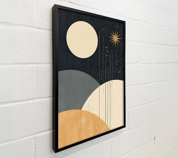 Moon And Stars Bohemian Shapes