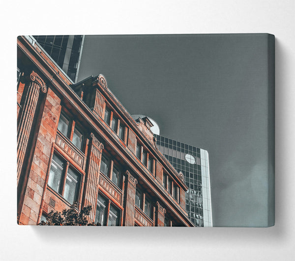  A Canvas Print of The Brick Facade'S Hues Canvas Wall Art