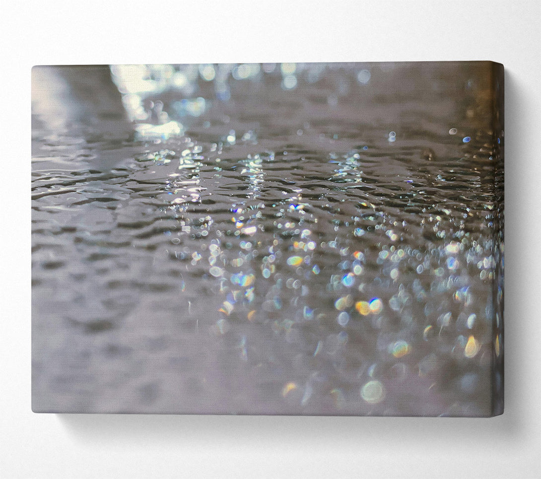  A Canvas Print of Silver Water Reflections Canvas Art