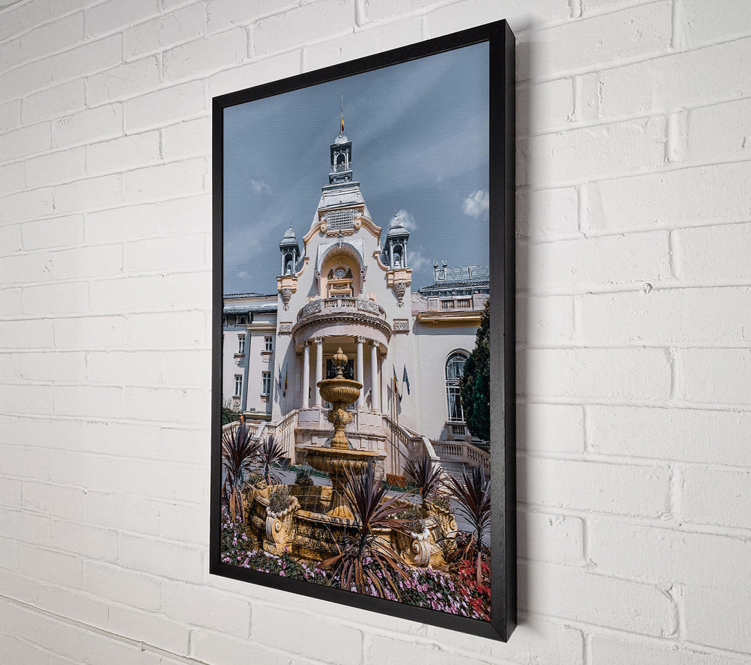  A Canvas Print of Golden Fountain Palace Canvas Print
