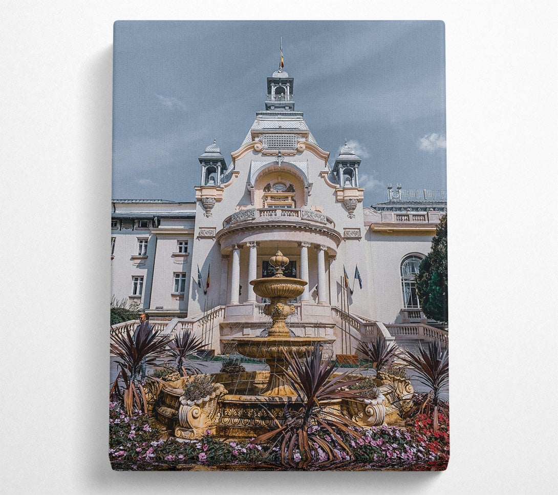  A Canvas Print of Golden Fountain Palace Canvas Print