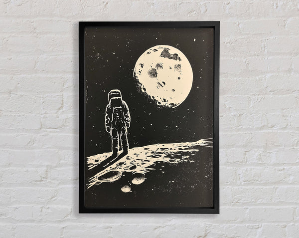 Moon Man Framed Print