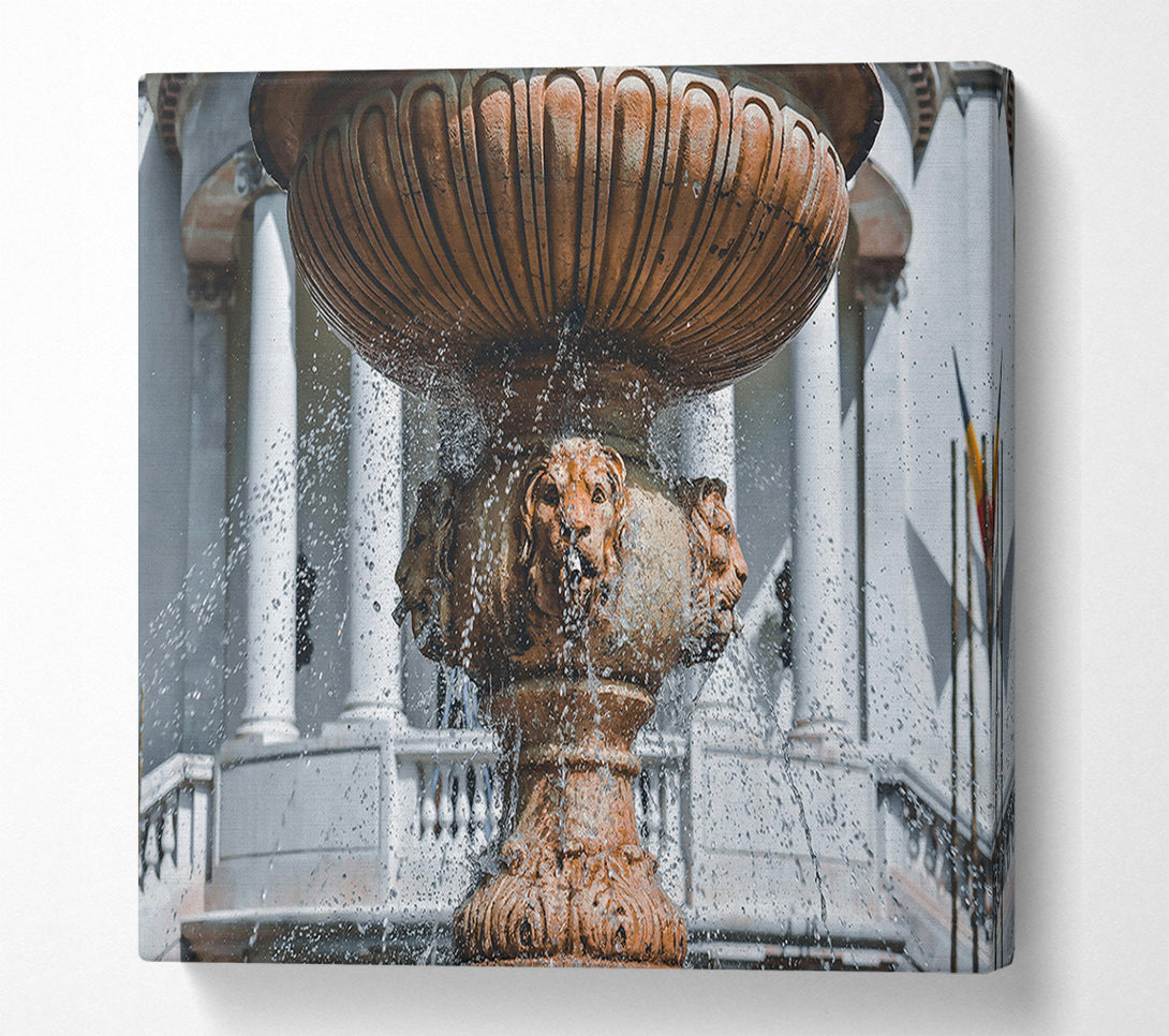  A Canvas Print of The Terracotta Fountain Canvas Art