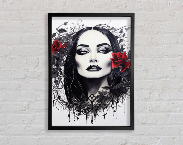 Morticia Addams Framed Print