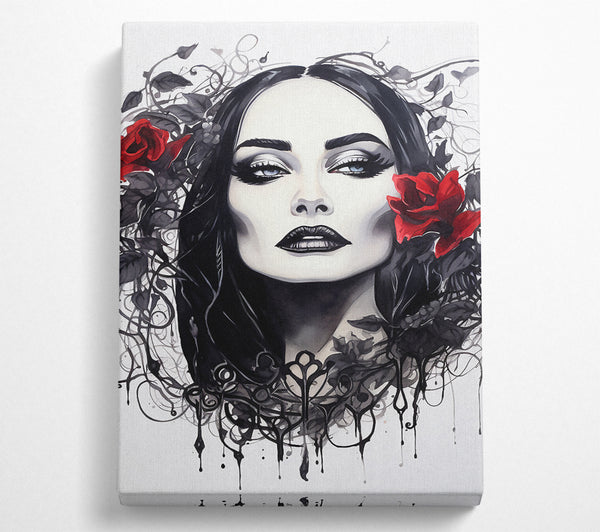  A Canvas Print of Morticia Addams Canvas Art