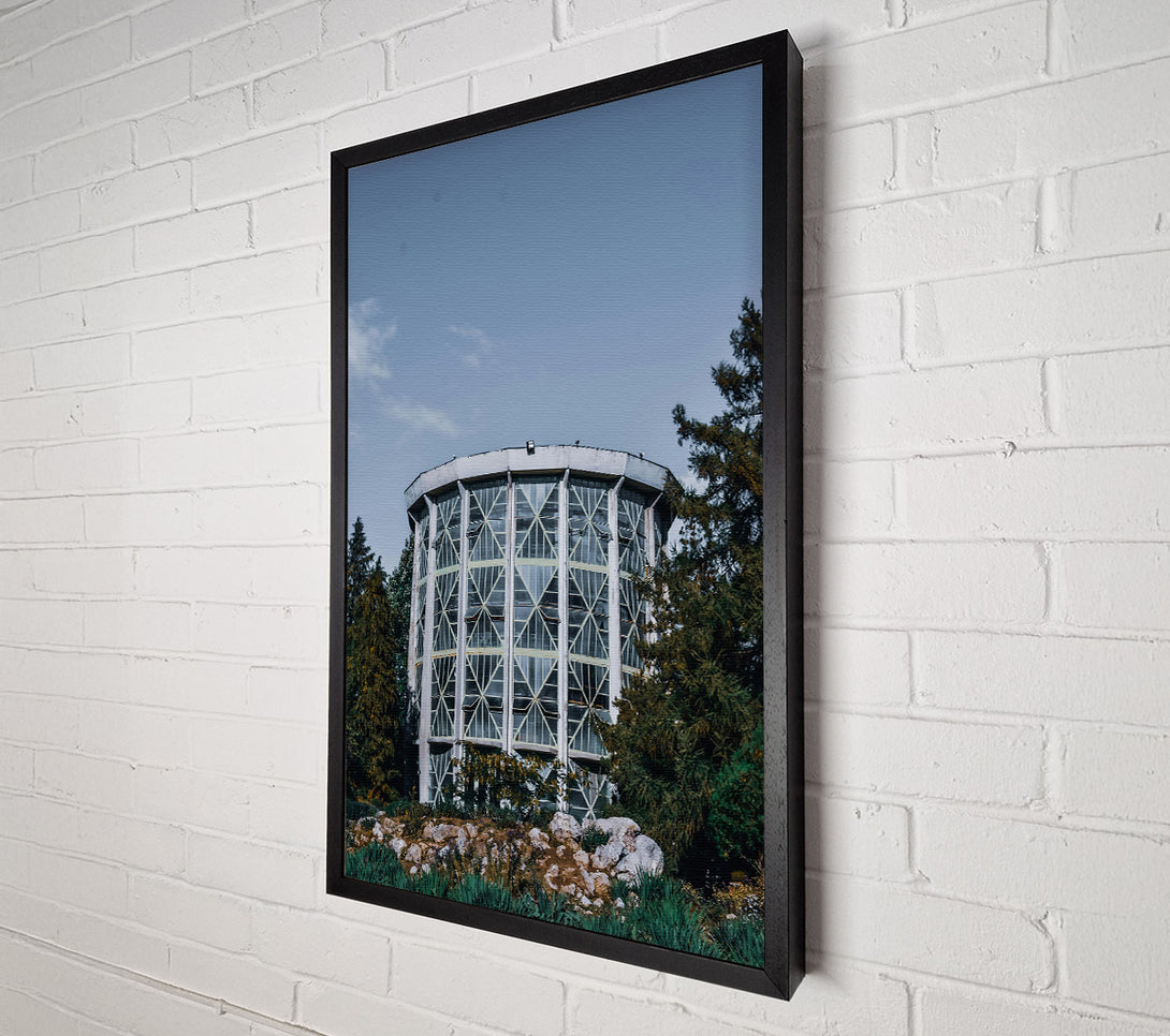  A Canvas Print of The Green Glass Tower Canvas Wall Art