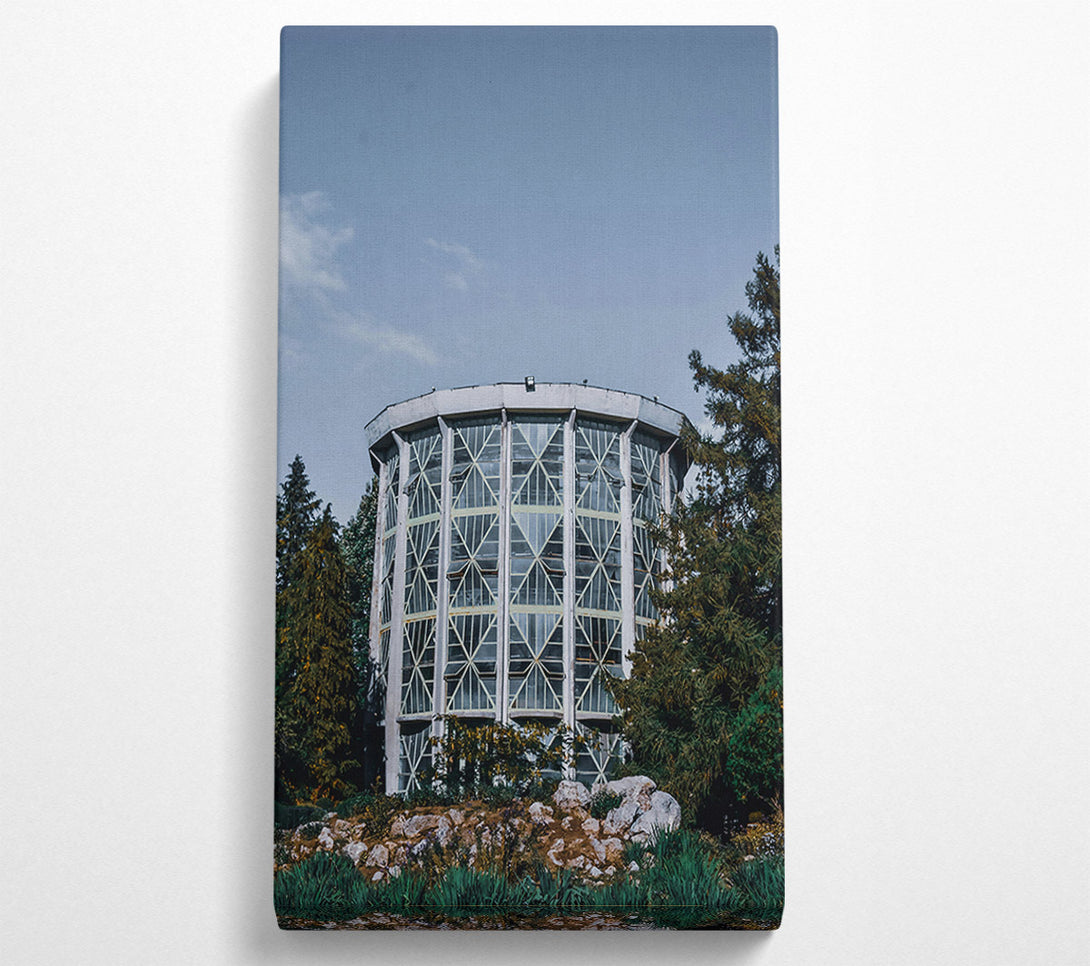  A Canvas Print of The Green Glass Tower Canvas Wall Art