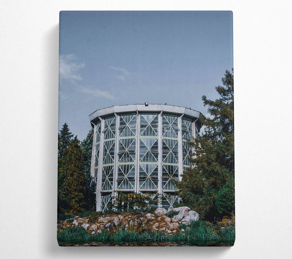  A Canvas Print of The Green Glass Tower Canvas Wall Art