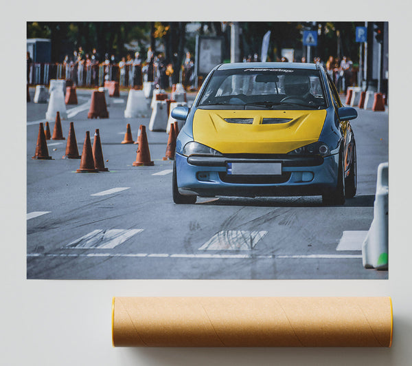 Yellow Speed Demon. Giclee Print