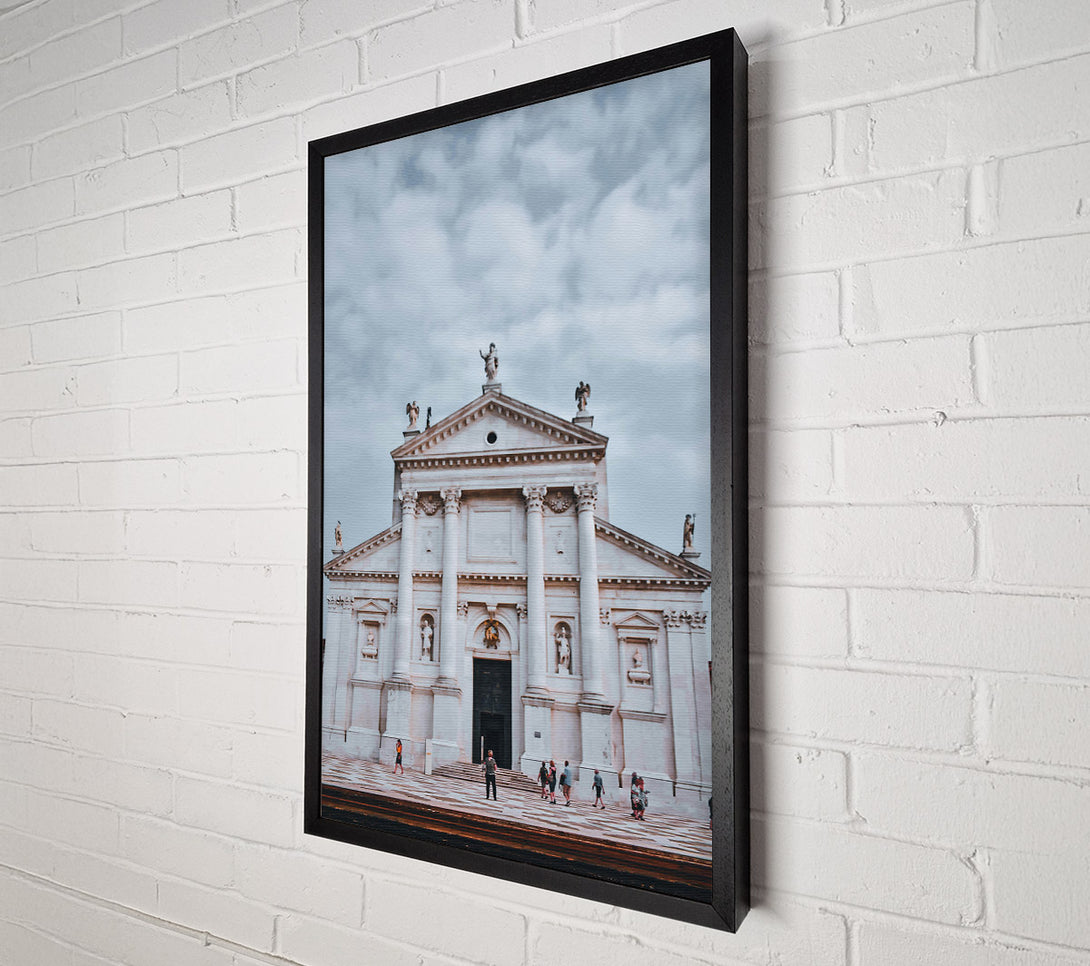  A Canvas Print of White Stone Sanctuary Canvas Print