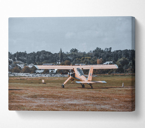  A Canvas Print of Golden Wings Takeoff Canvas Wall Art