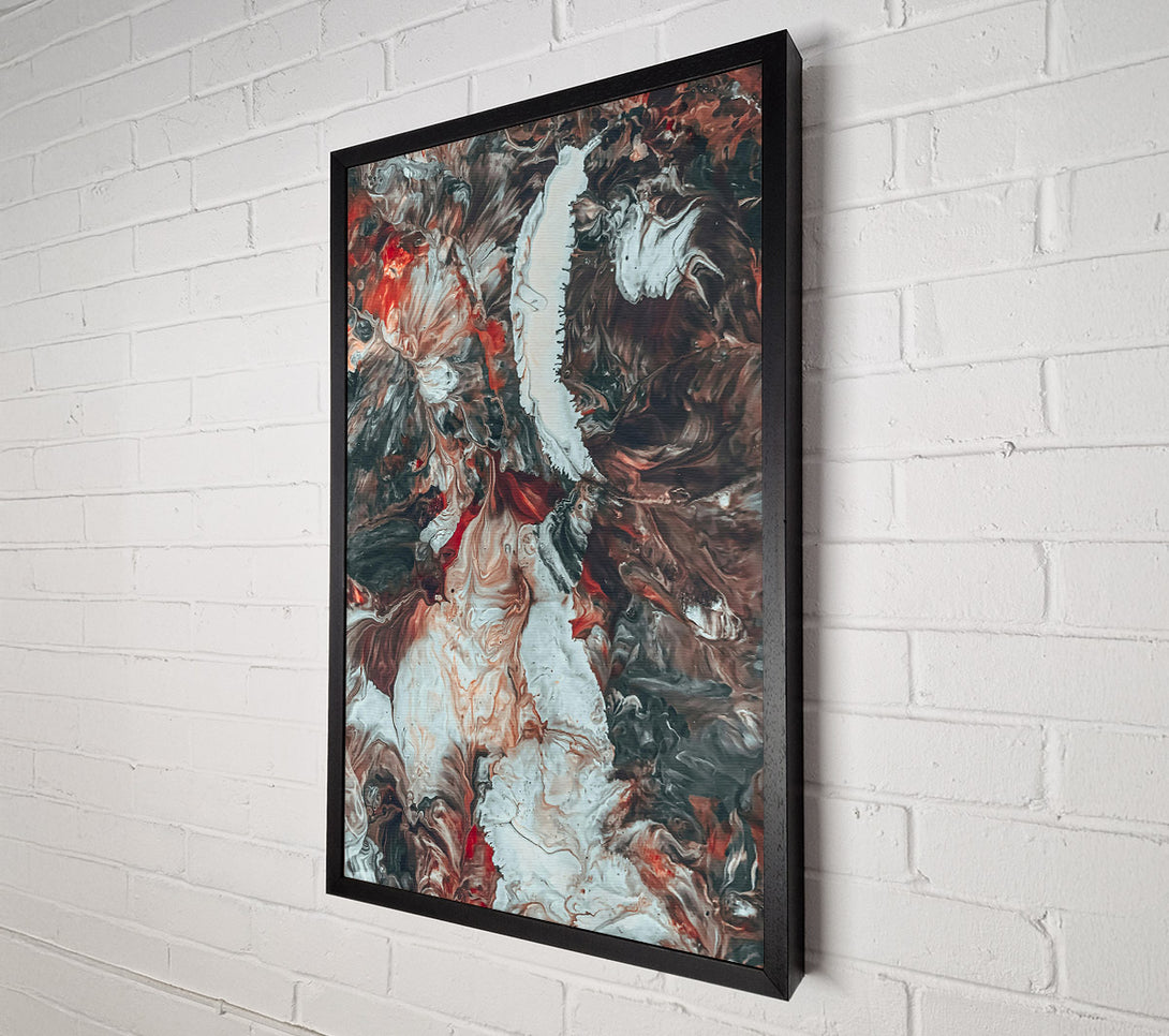  A Canvas Print of White On Crimson Flows Canvas Wall Art