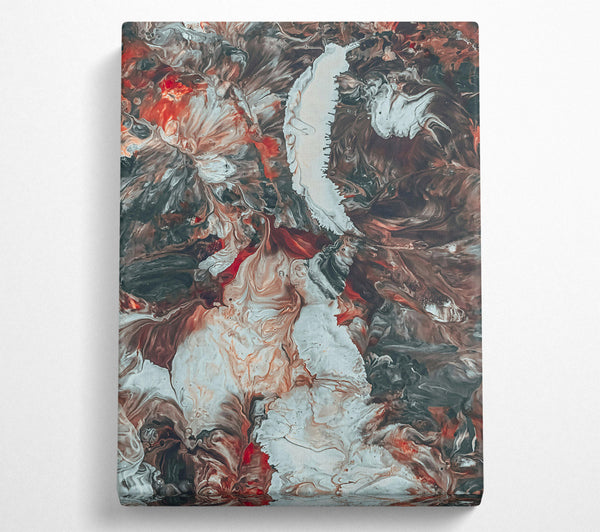  A Canvas Print of White On Crimson Flows Canvas Wall Art