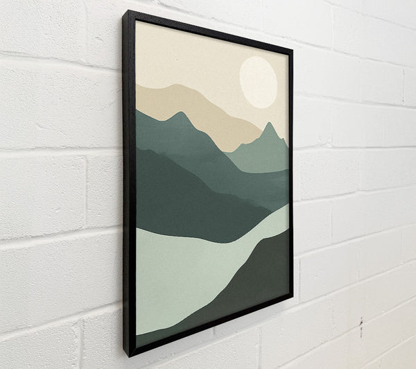 Mountain And Sun Landscape