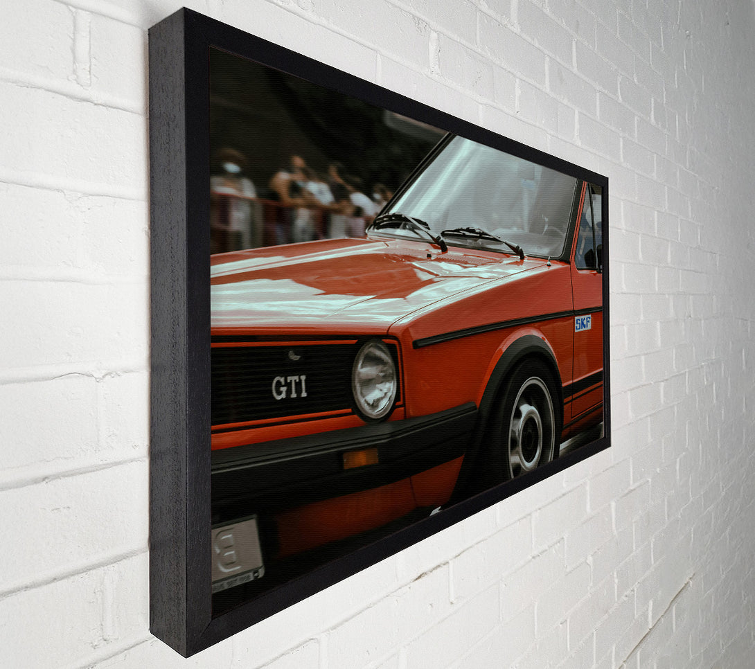  A Canvas Print of Red Gti Shine Canvas Wall Art