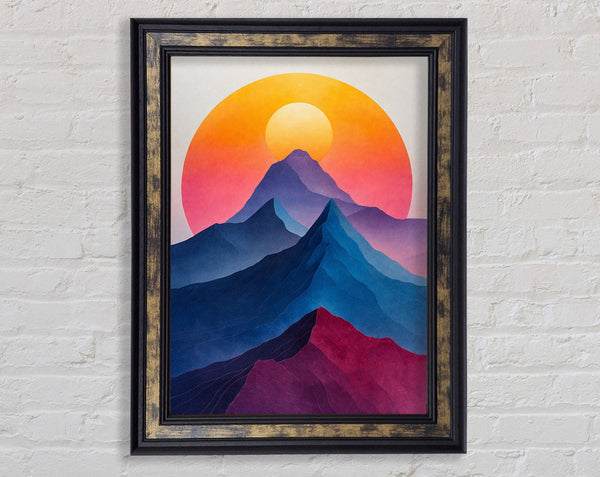 Mountain To The Sun Framed Print