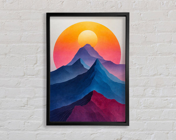 Mountain To The Sun Framed Print