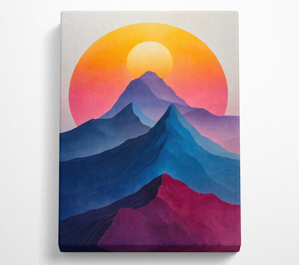  A Canvas Print of Mountain To The Sun Canvas Print