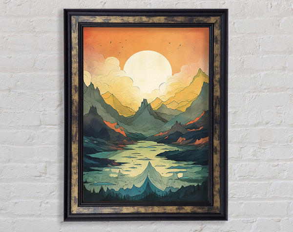 Mountains Of Joy Framed Print