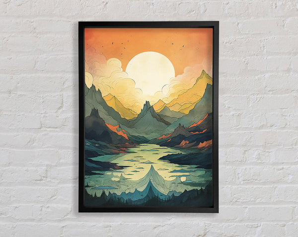 Mountains Of Joy Framed Print