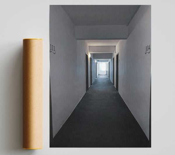 Black Carpet Corridor Giclee Print
