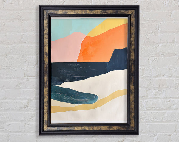 Mountains Out To Sea Framed Print