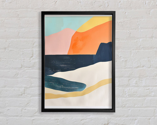 Mountains Out To Sea Framed Print