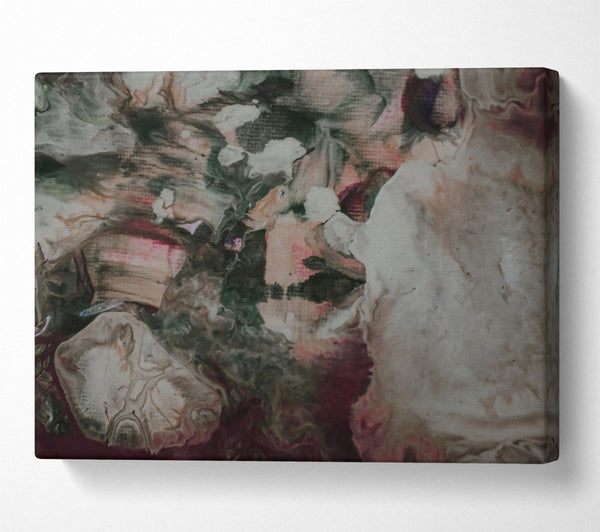  A Canvas Print of Whimsical White Swirls Canvas Print