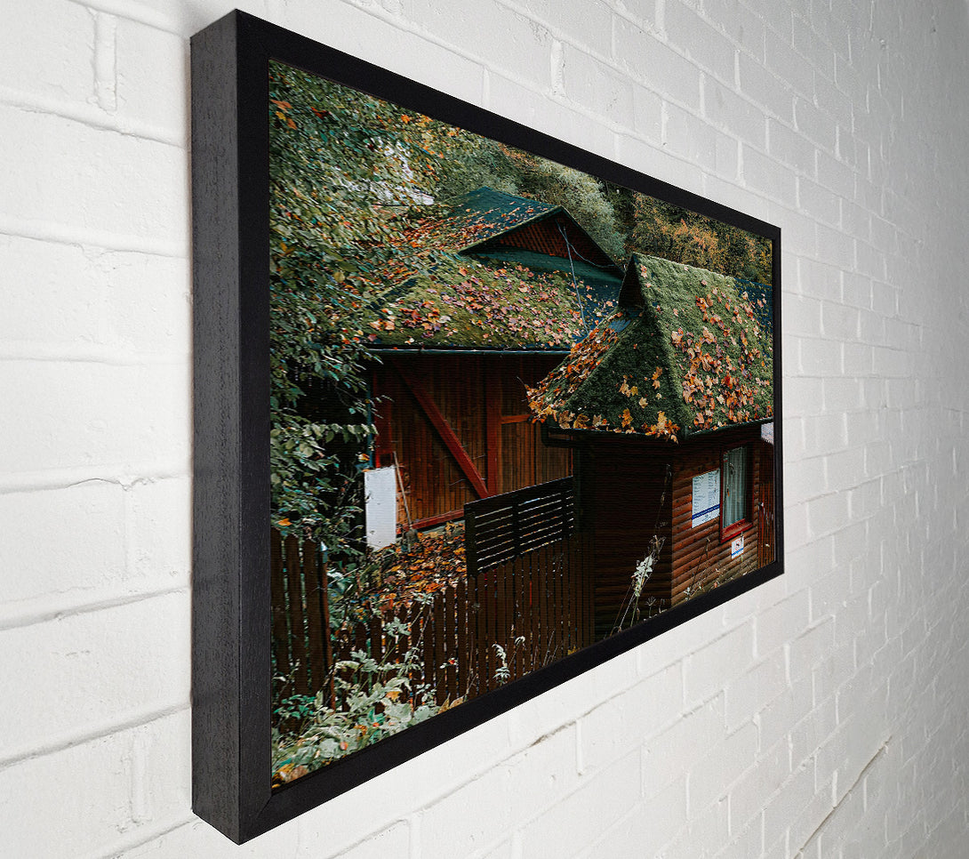  A Canvas Print of Green Mossy Rooftops Canvas Art