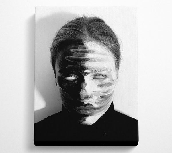  A Canvas Print of White Streaks Of Darkness Canvas Print