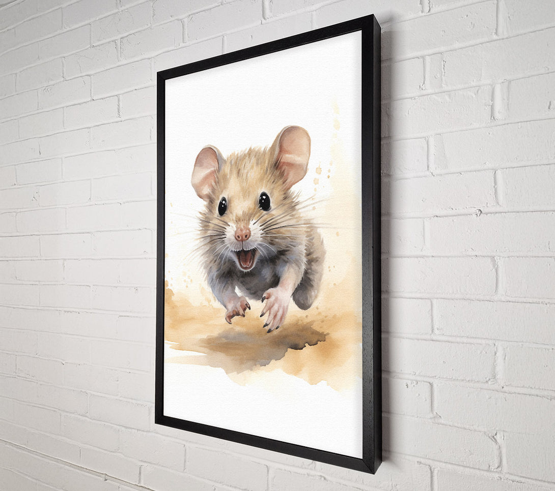  A Canvas Print of Mouse Run Canvas Print