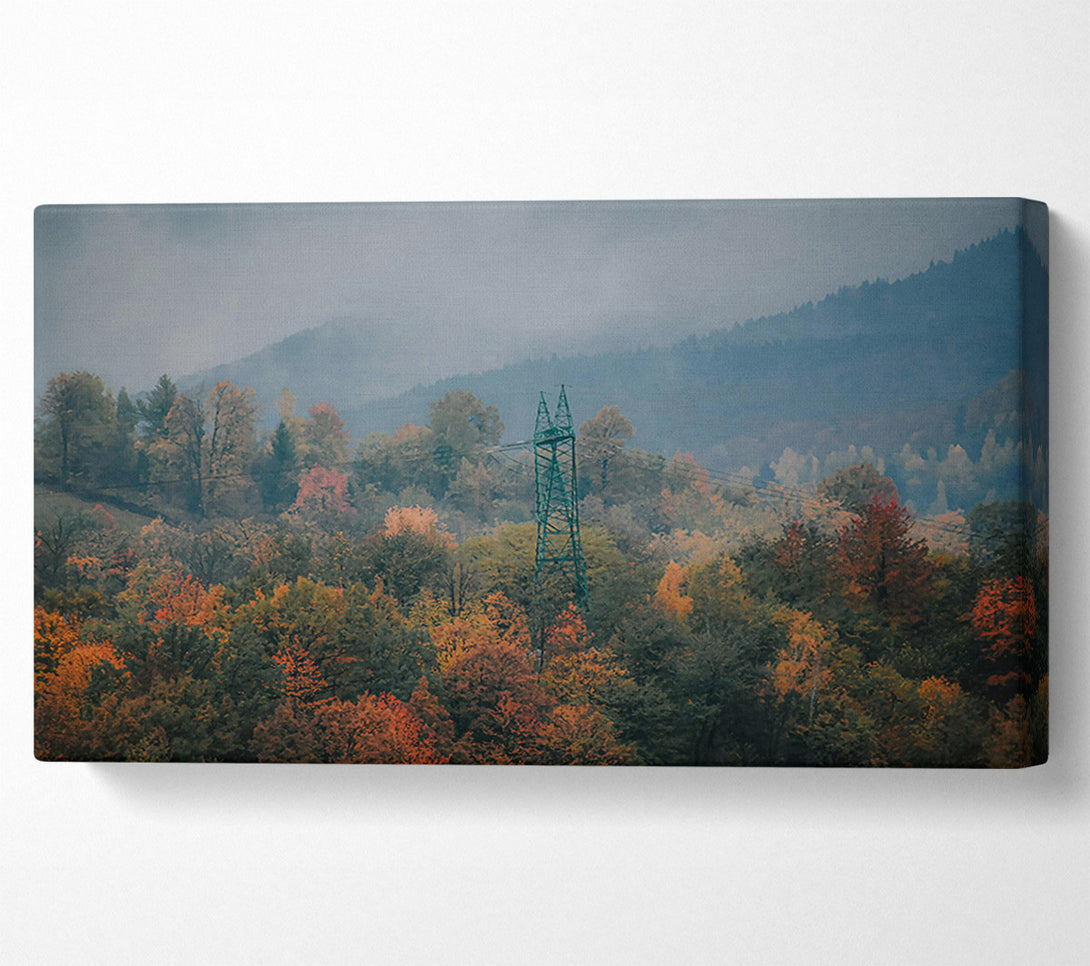  A Canvas Print of Blue Mist Tower Canvas Print
