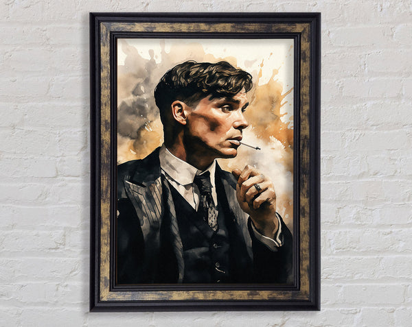 Mr Shelby Cigarette Framed Print