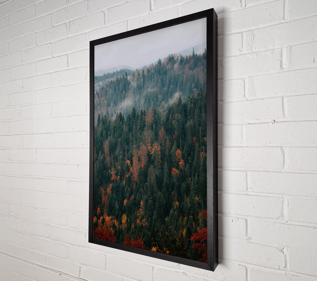  A Canvas Print of Red And Green Mist Canvas Wall Art