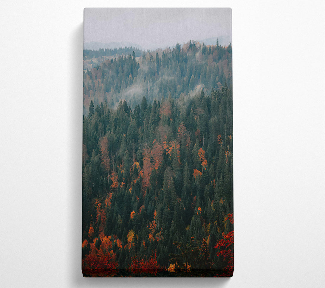  A Canvas Print of Red And Green Mist Canvas Wall Art