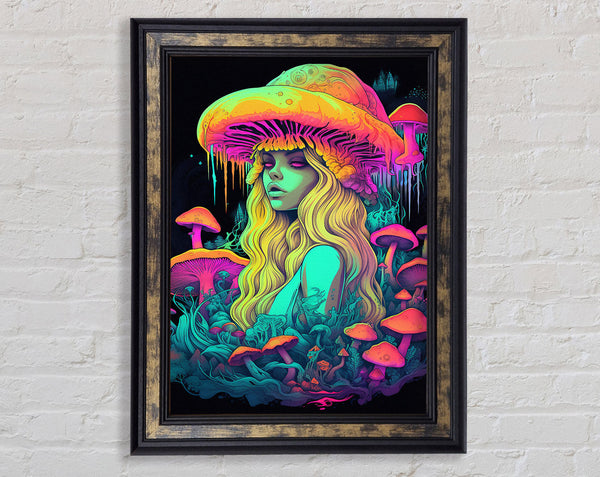 Mushroom Acid Framed Print