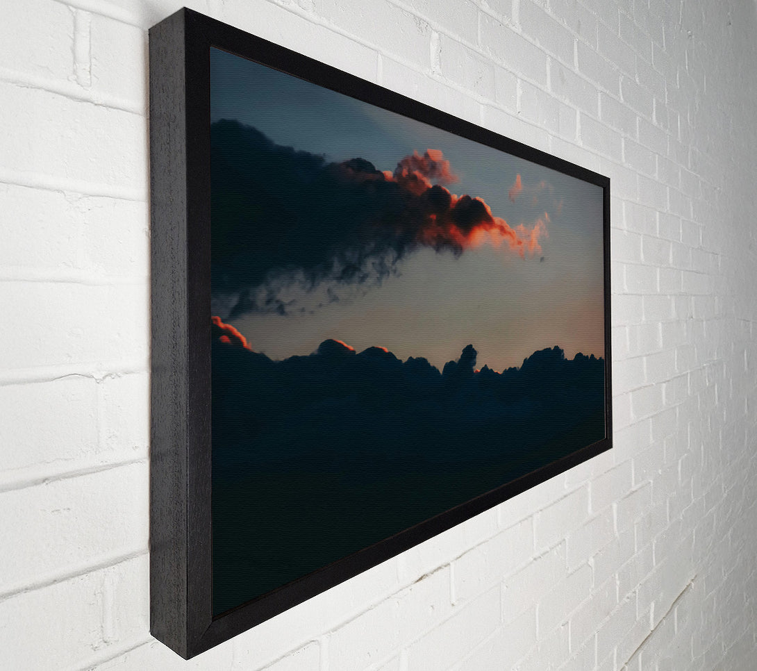  A Canvas Print of Crimson Cloud Silhouette Canvas Print