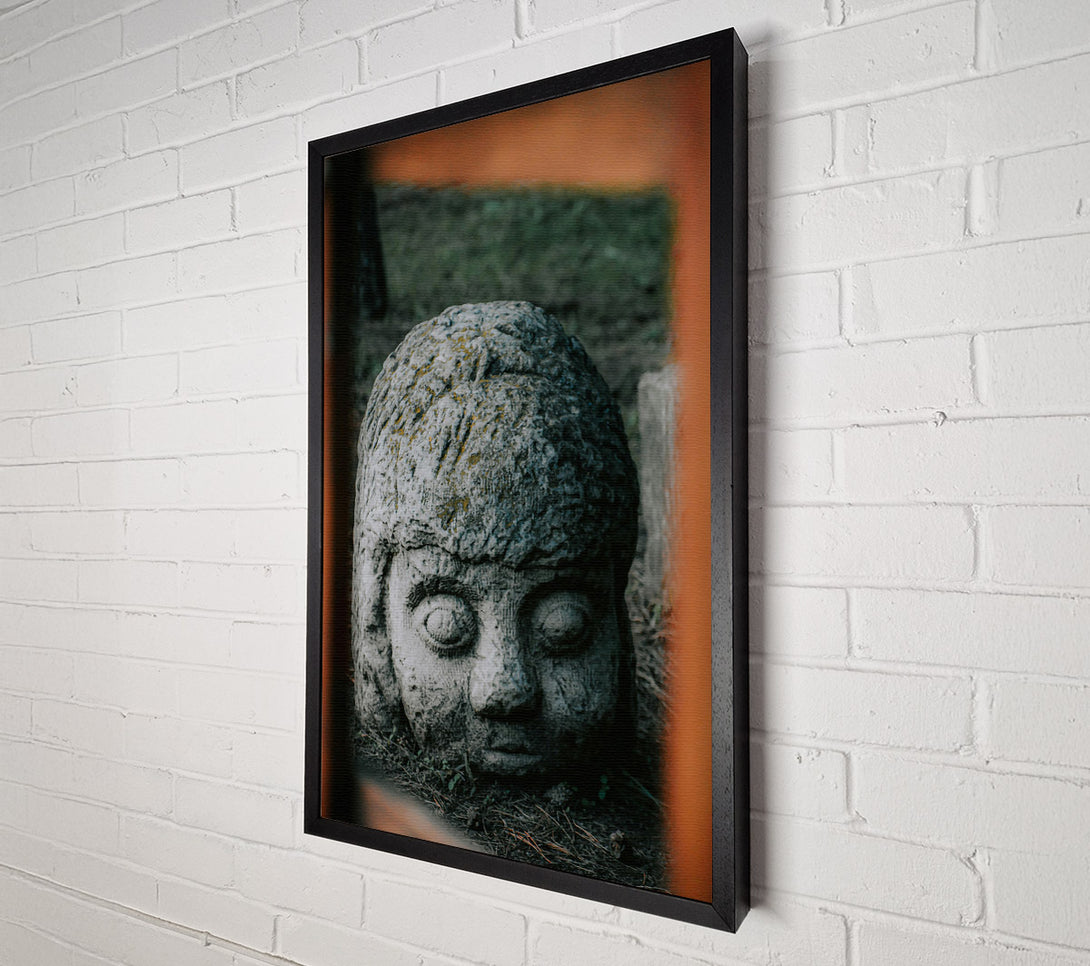  A Canvas Print of Stone Grey Gaze Canvas Art