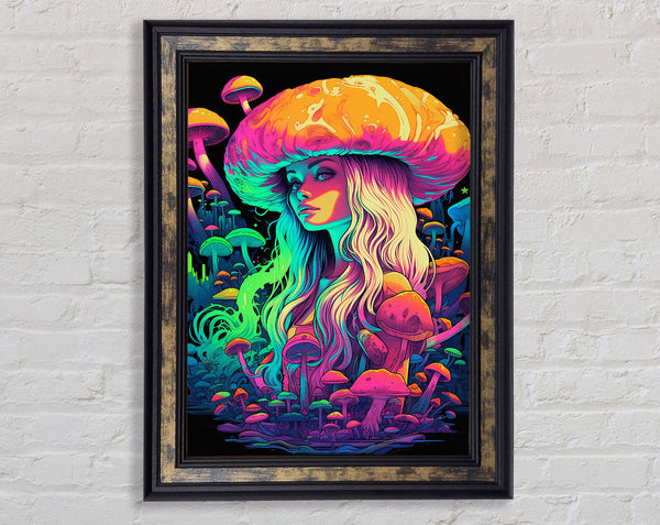 Mushroom Lady Framed Print